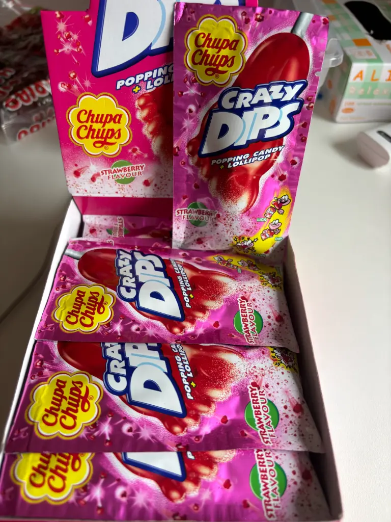 Sucettes crazy dips fraise (1 pièce)
