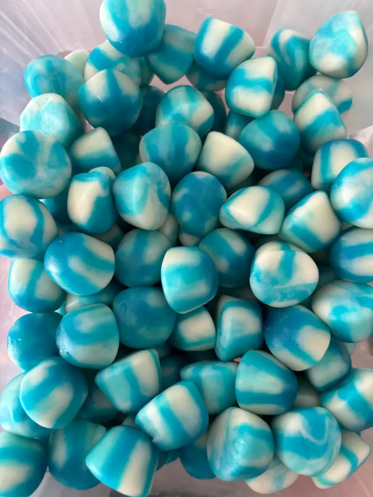 Bisous Twist Bleu lisse Halal (100g)