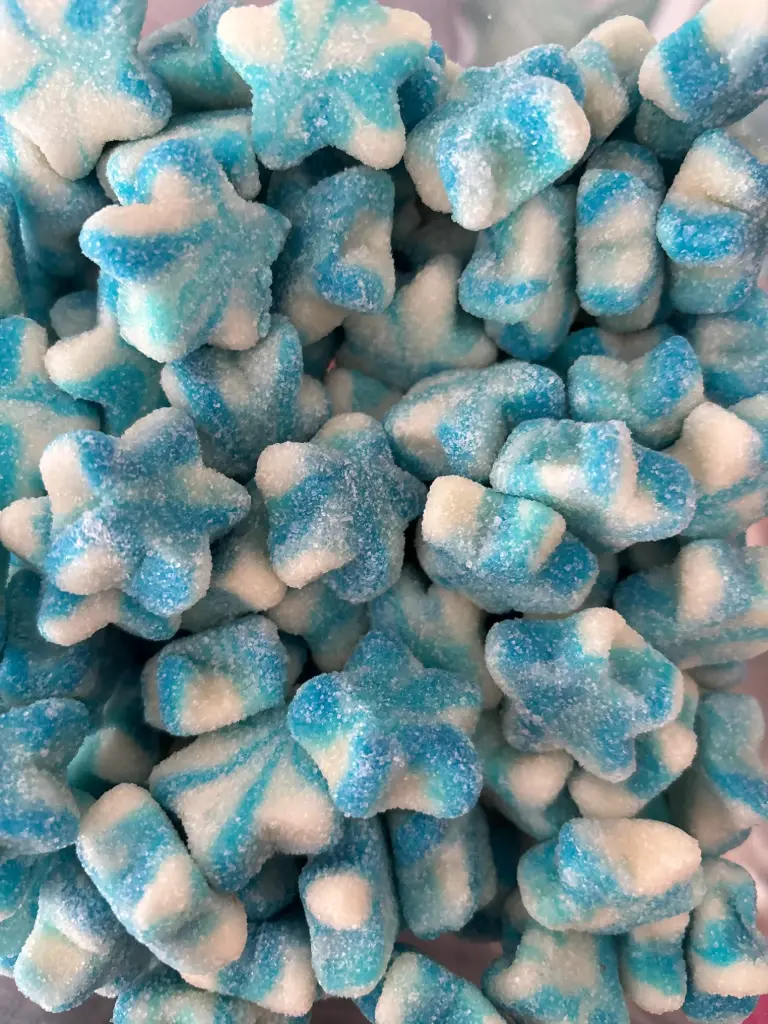 Etoile sucré framboise Halal (100g)