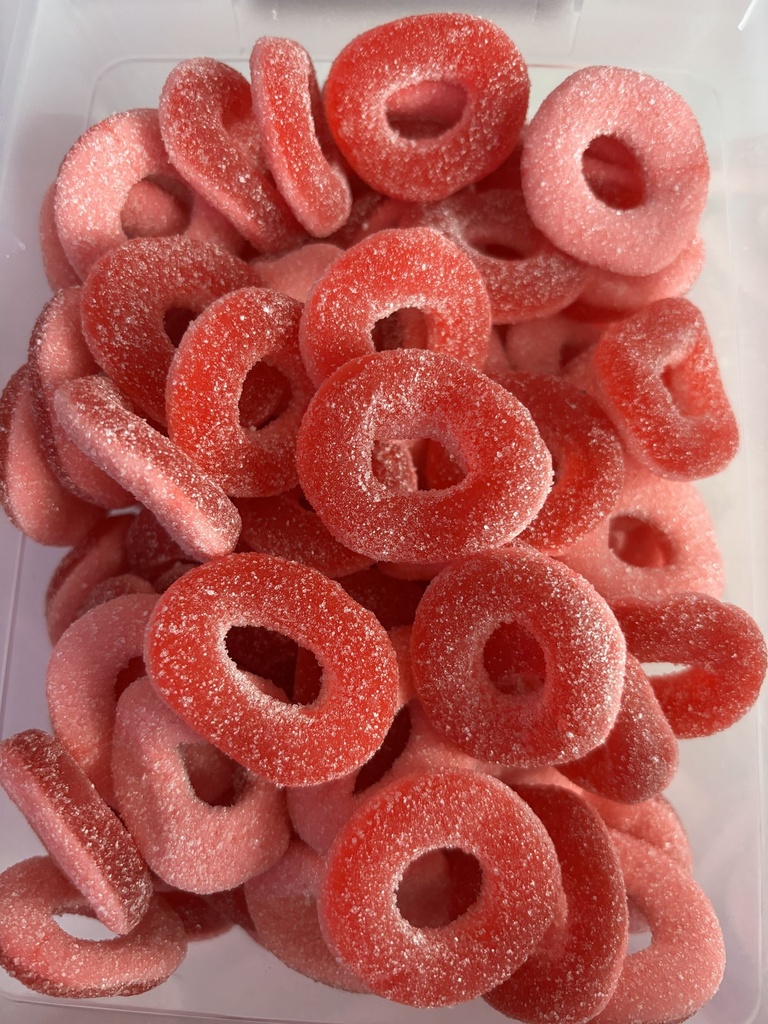 Anneau sucré fraise (100g)