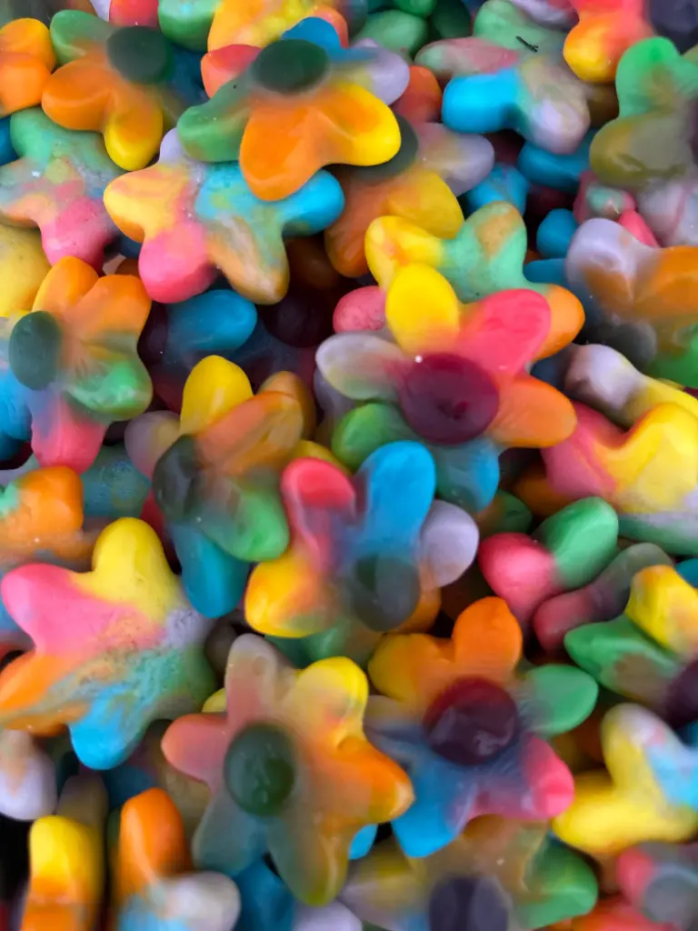 Fleur multicolore lisse Halal (100g)