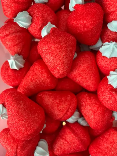 Fraise meringuée XXL sucré 10cm (1 pièce)