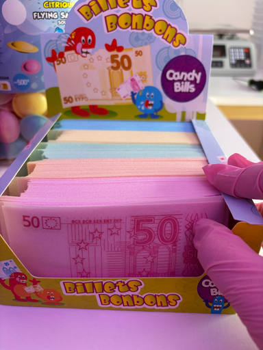 Billet en bonbon (10 pièces)