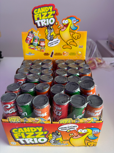 Minis Canettes Candy Fizz Trio (3 pièces)