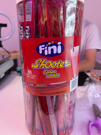 Fini shooter Paille Fraise (1 pièce)