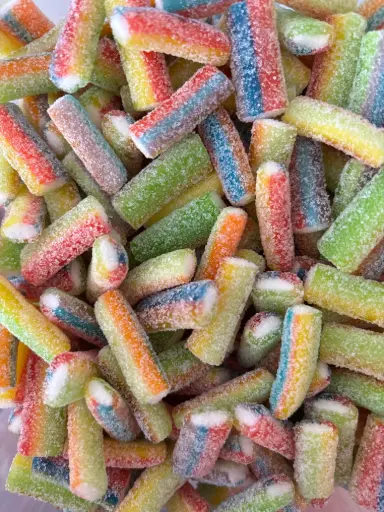 Mini bâton multicolore acidulé Halal (100g)