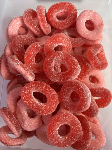 Anneau sucré fraise (100g)